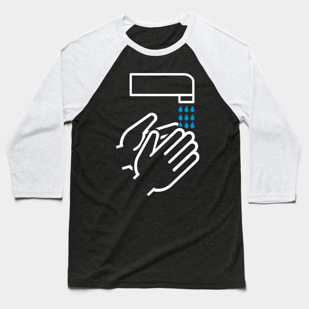 Hand washing Baseball T-Shirt by Designzz